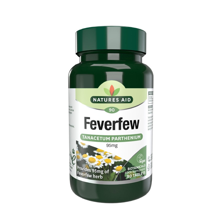 Natures Aid Feverfew 95mg  90 tabs